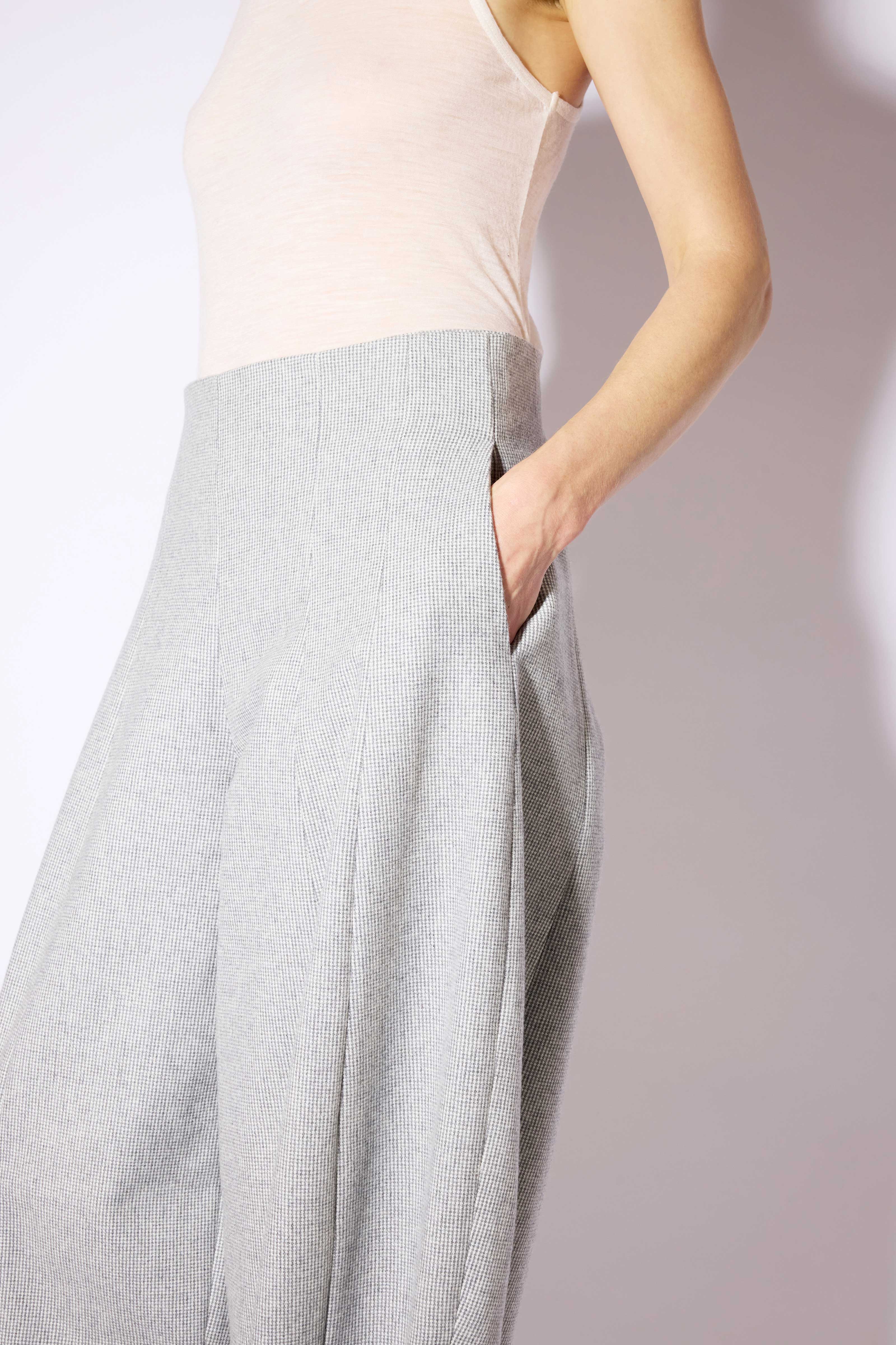 Liviana Conti Nathan pantalon taille haute microfantasia grigia