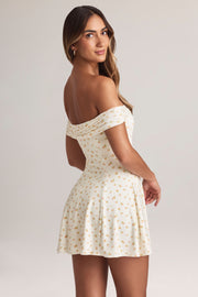 Oh Polly Jaida 14150 mini robe jersey floral modal