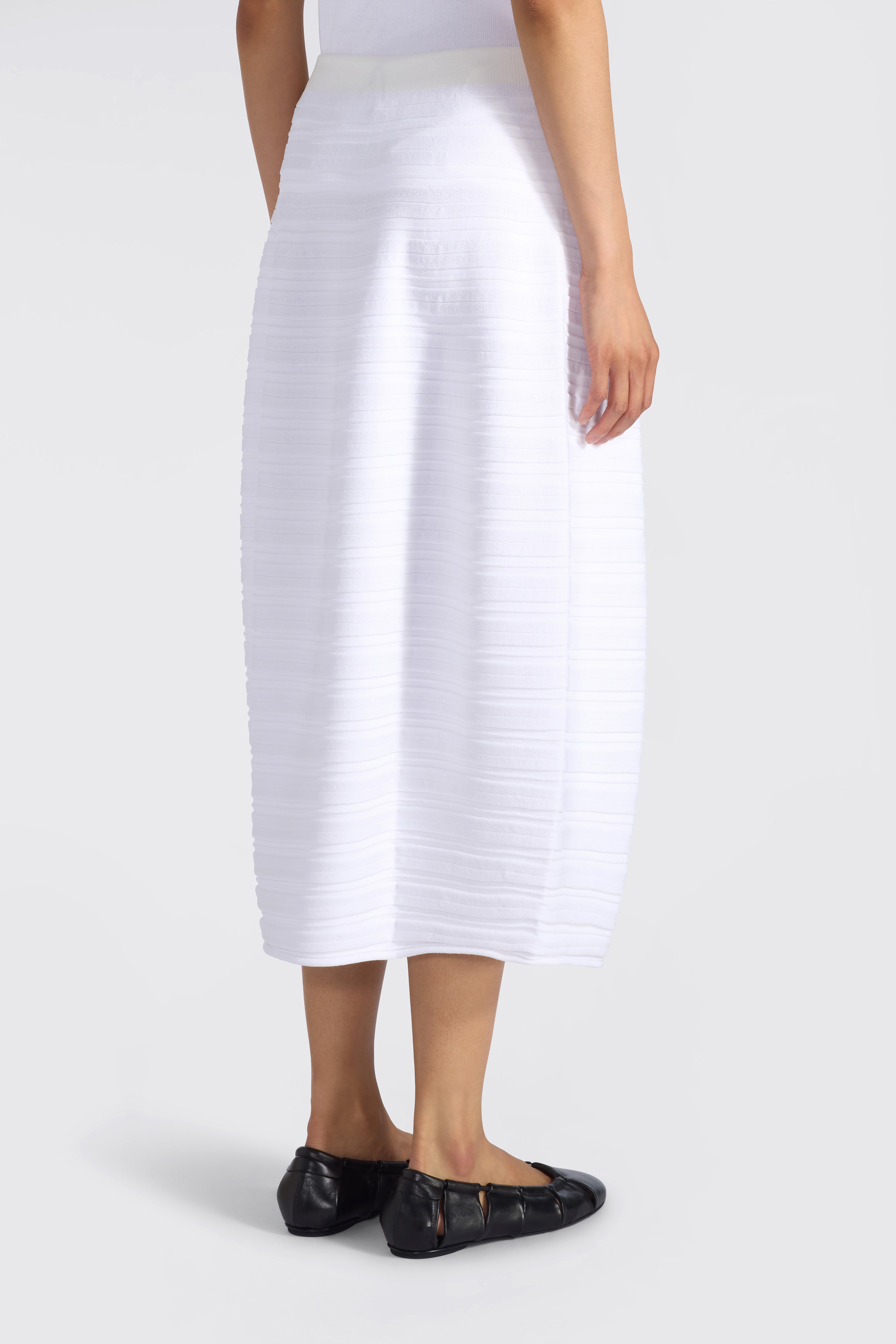 Liviana Conti Dedra jupe midi blanche viscose