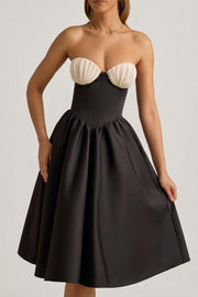 Oh Polly Dresses Gabrielle 12161 Robe Bustier Noir