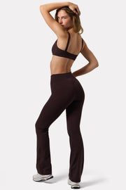 Oh Polly Bo+Tee BT11144 pantalon flare espresso stretch