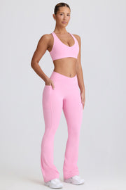 Oh Polly Bo+Tee Soft Active V-Waist Legging évasé rose