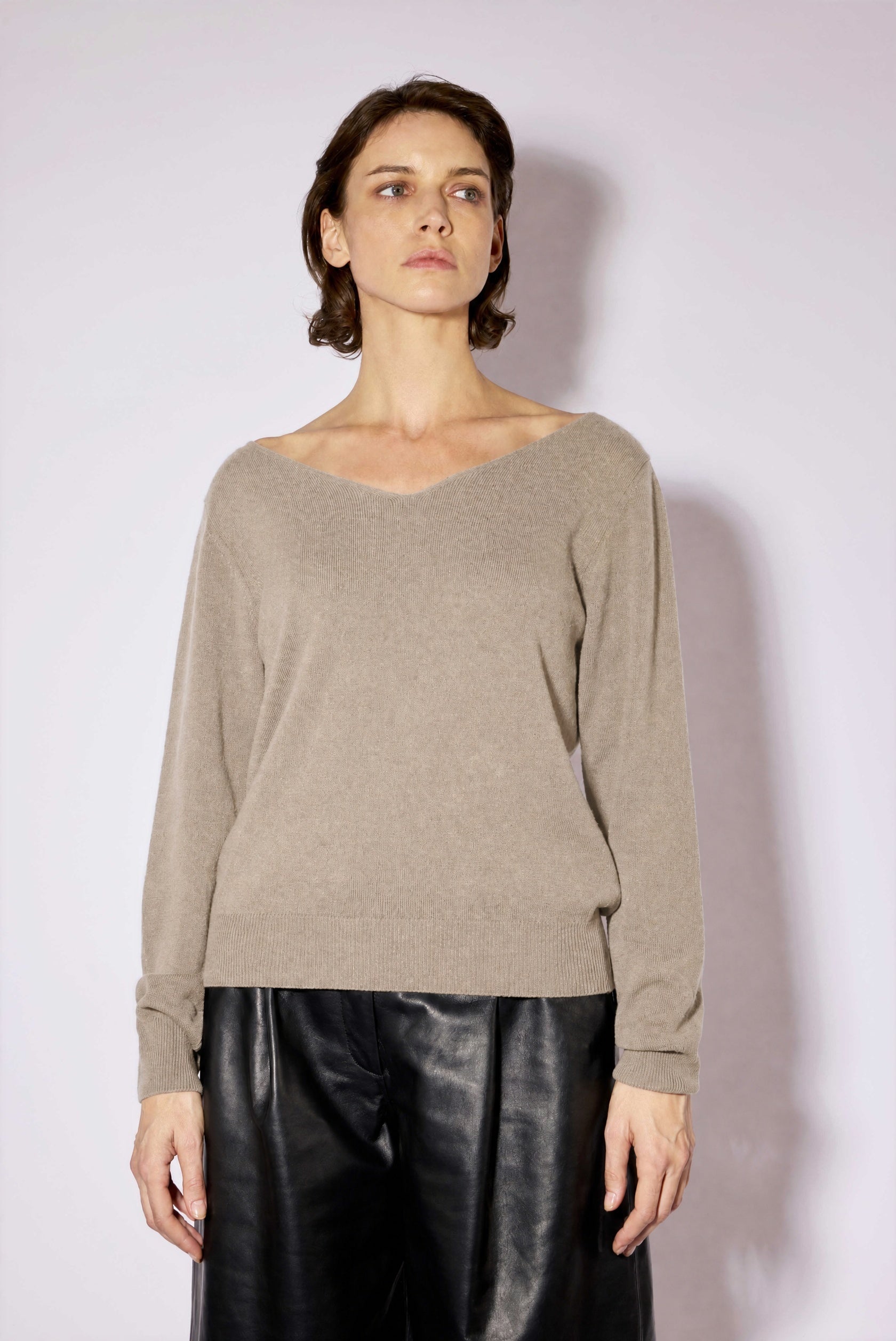 Liviana Conti Mildred pull cachemire col V