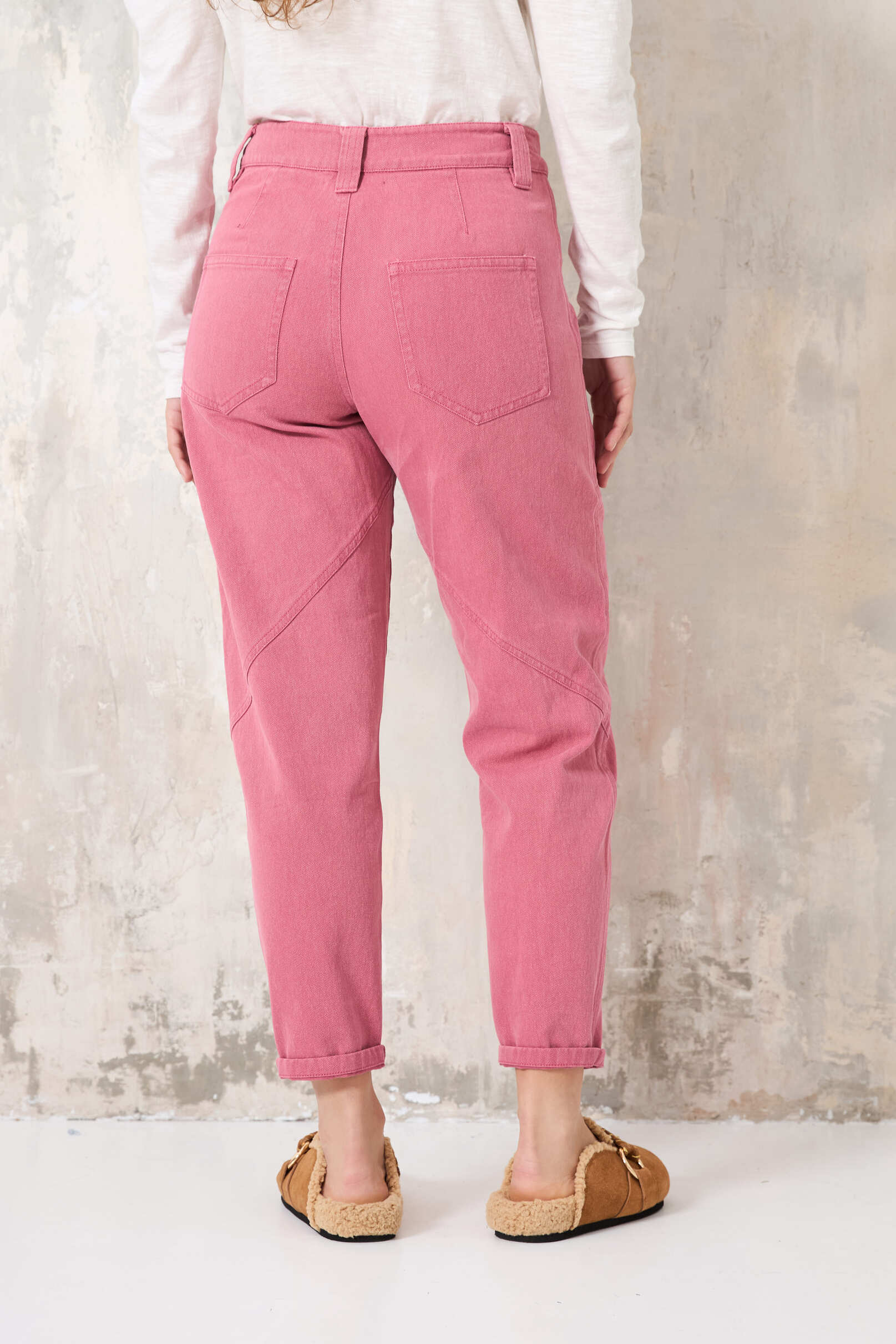 CHICOSOLEIL SAKARI pantalon jean rose cargo XS-XL