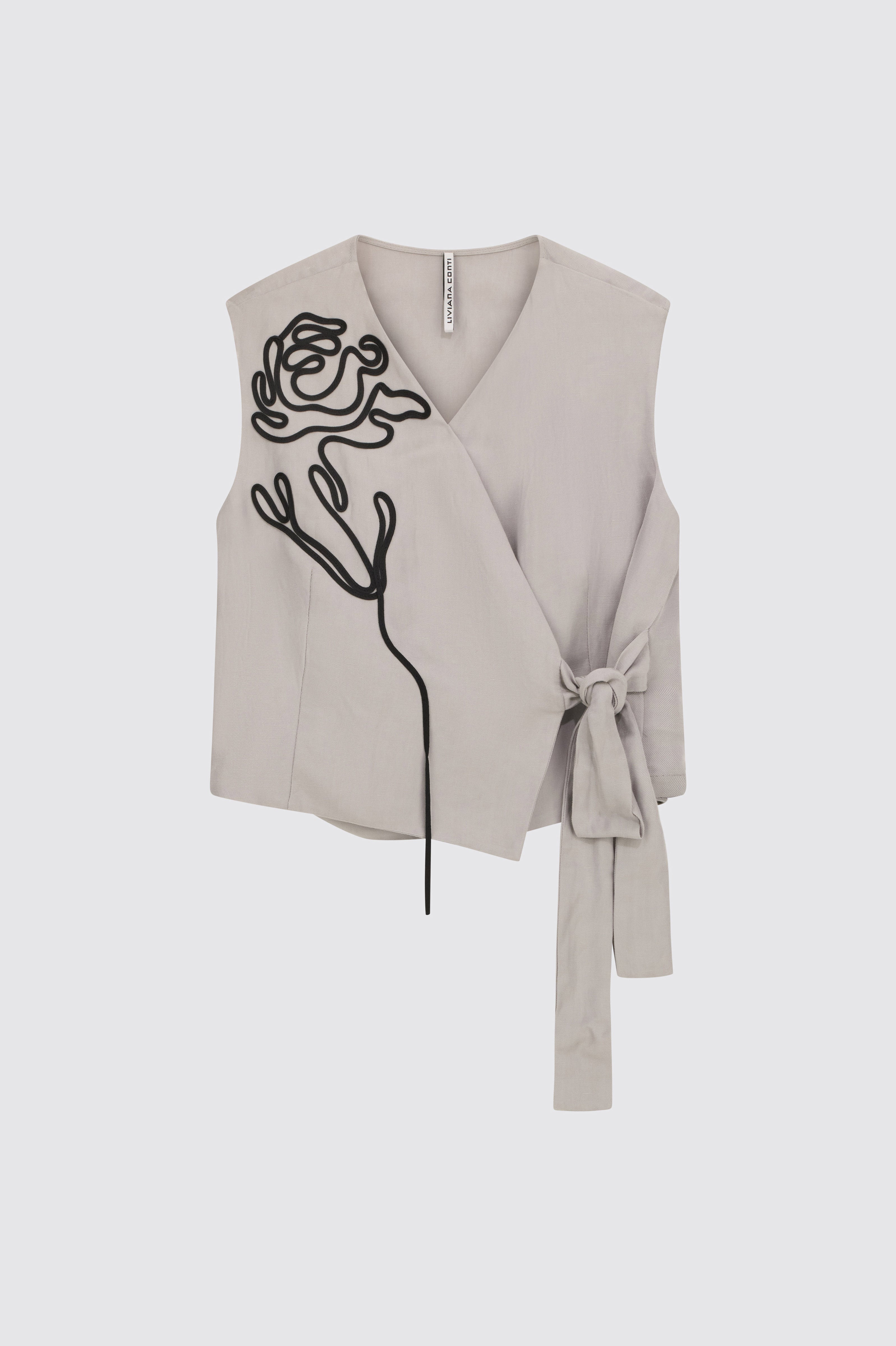 Liviana Conti Timothy gilet femme fondente viscose-lin