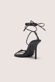 Oh Polly Sora sandale talon lacée noire 10 cm