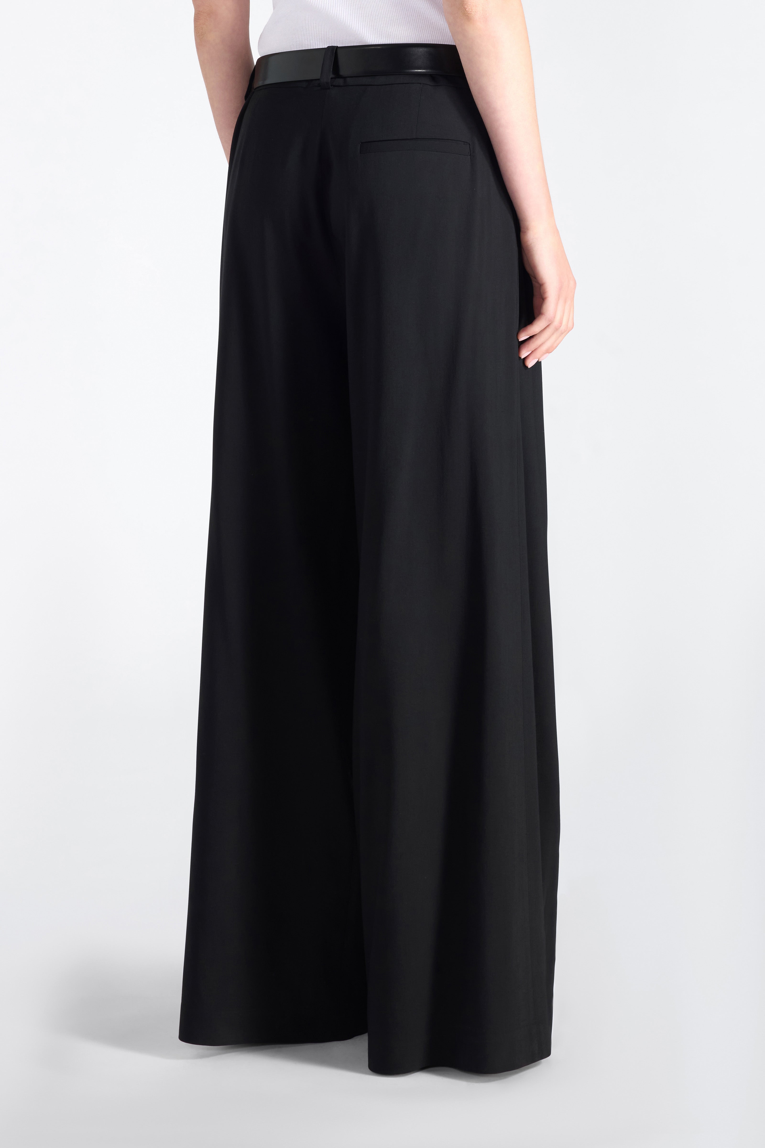 Liviana Conti Anthony pantalon noir viscose-laine pinces
