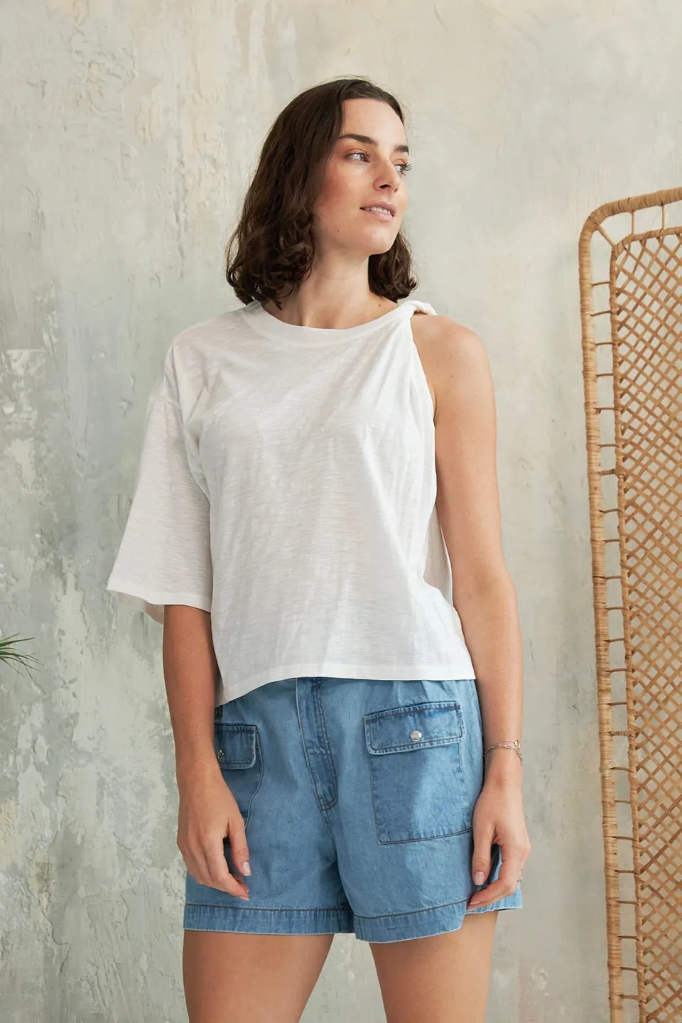 Chicosoleil Rosie t-shirt blanc asymétrique S