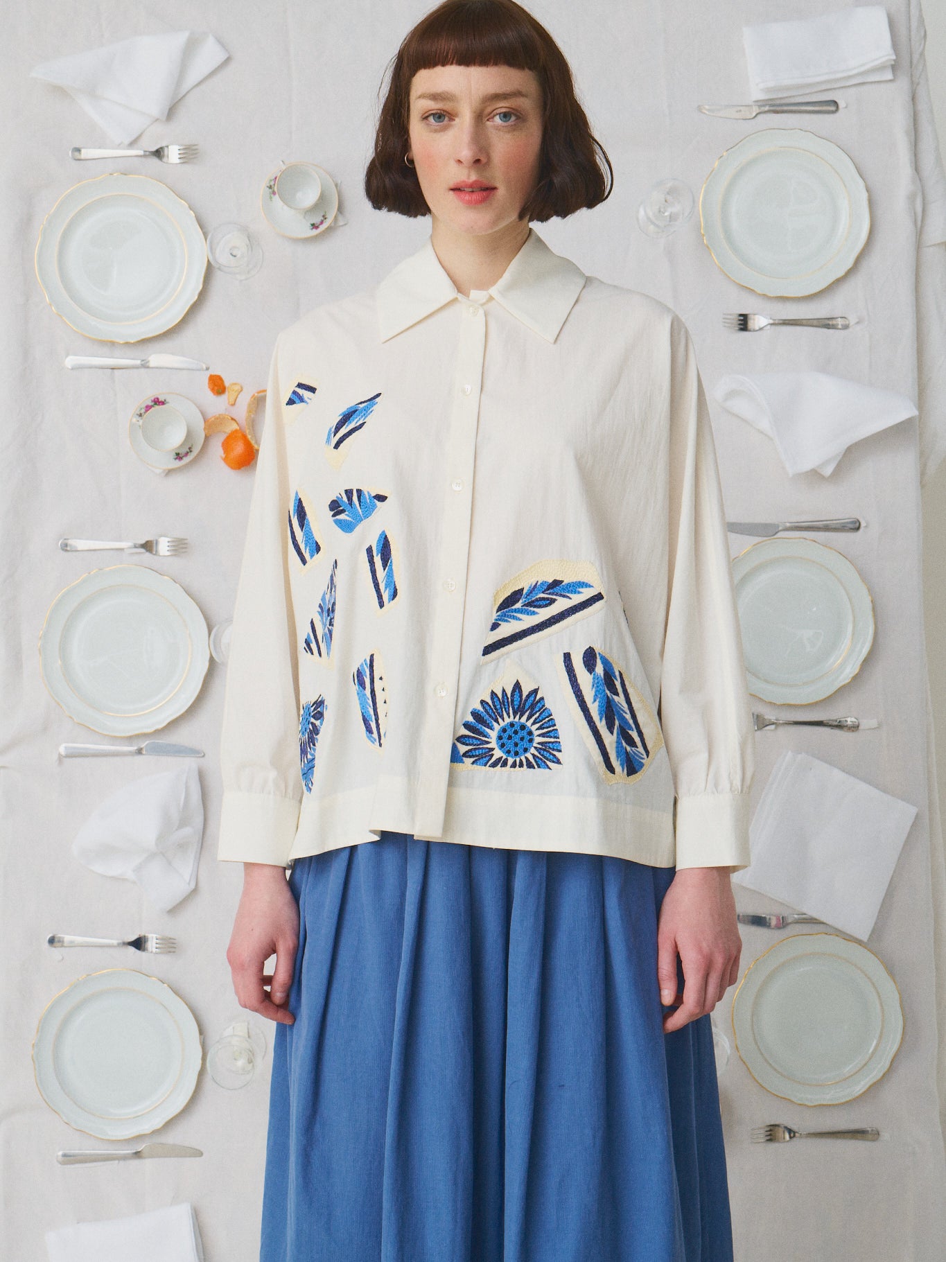 Mii à table Chemise Emmanuella Assiette Cassée chemise
