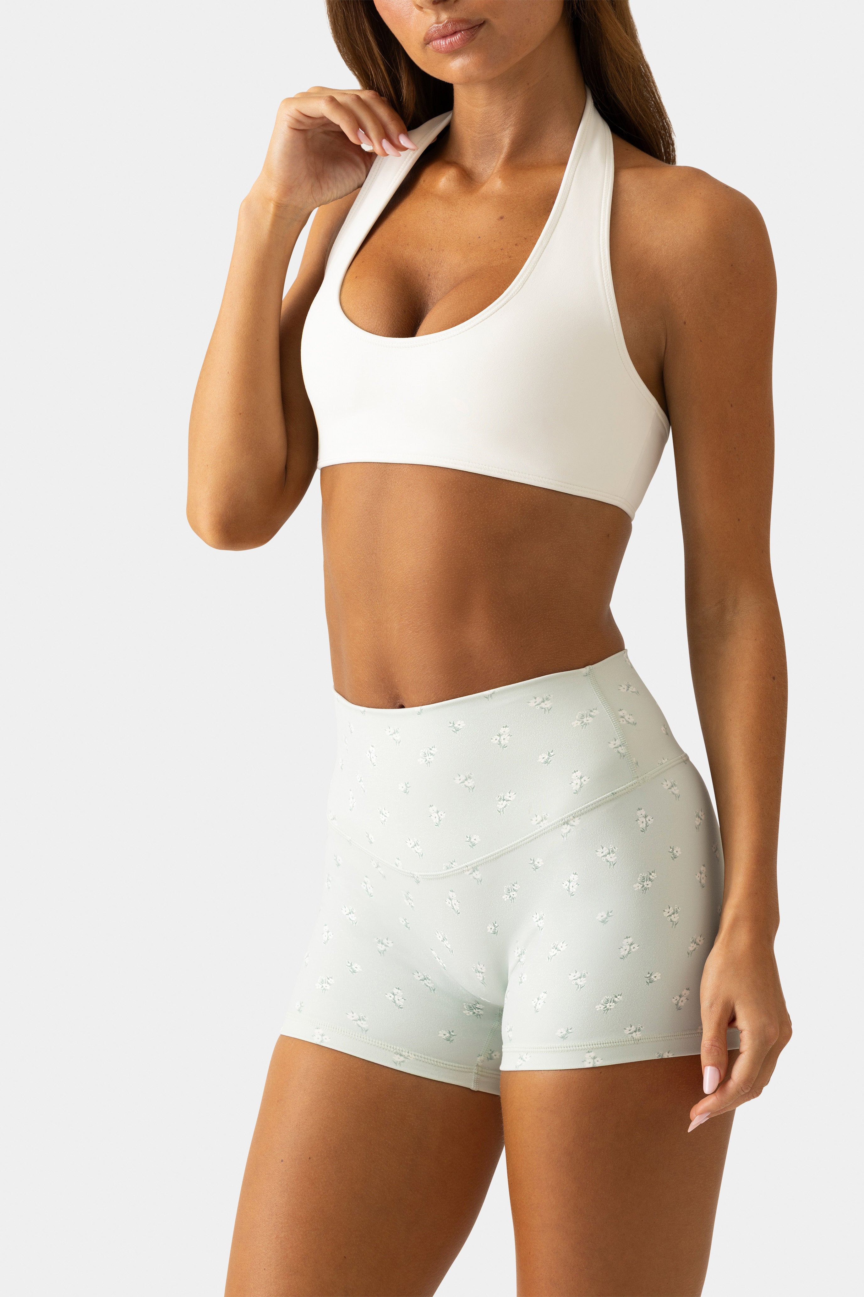 Bo+Tee Short Sport Mini Matcha Meadow Respirant