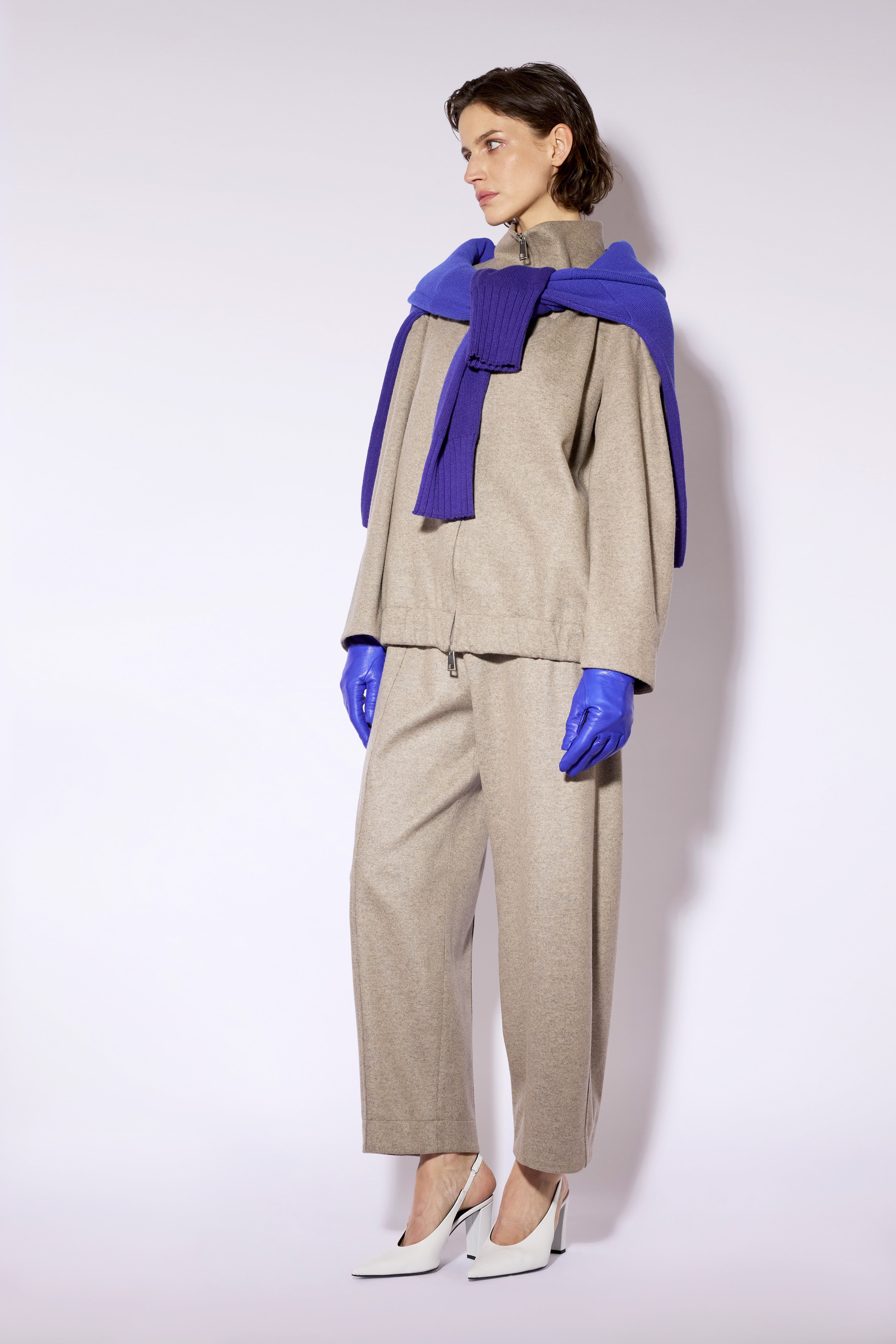 Liviana Conti Joseph pantalon ballon cachemire marron