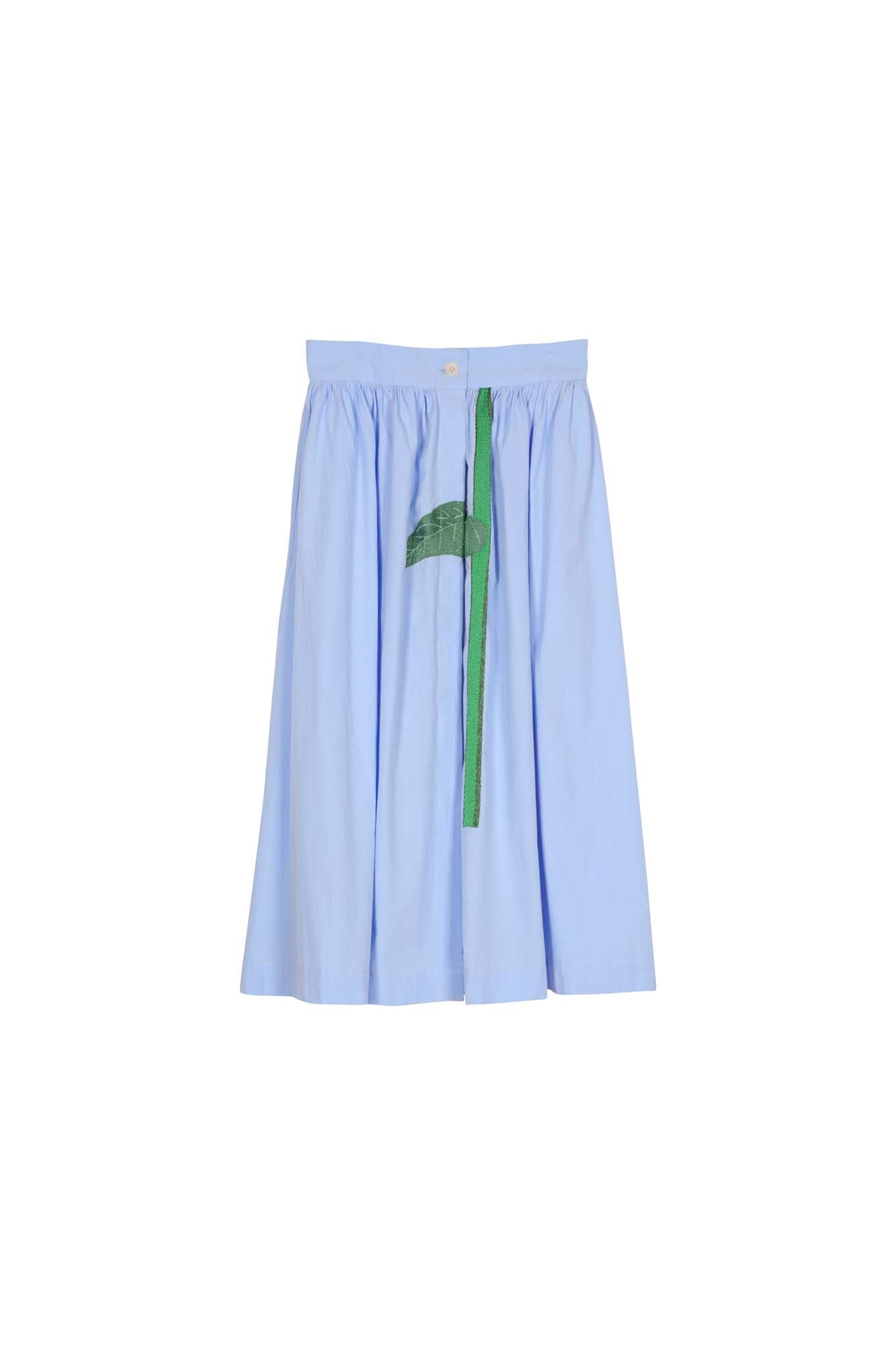 MII Les iconiques jupe Mona Tige Tournesol coton bleue