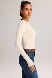 Oh Polly Ziva 15442 body manches longues crème modal