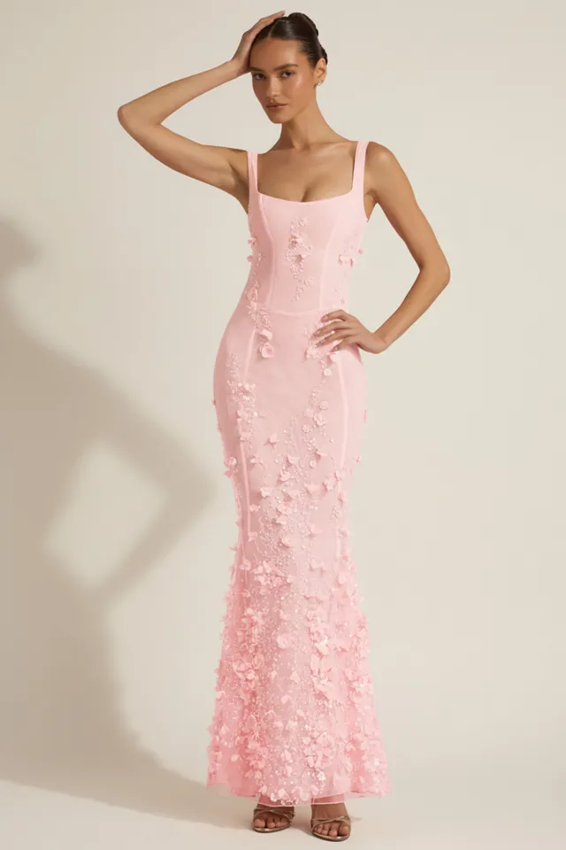 Oh Polly Vasanta 13256 robe corset pivoine sequins