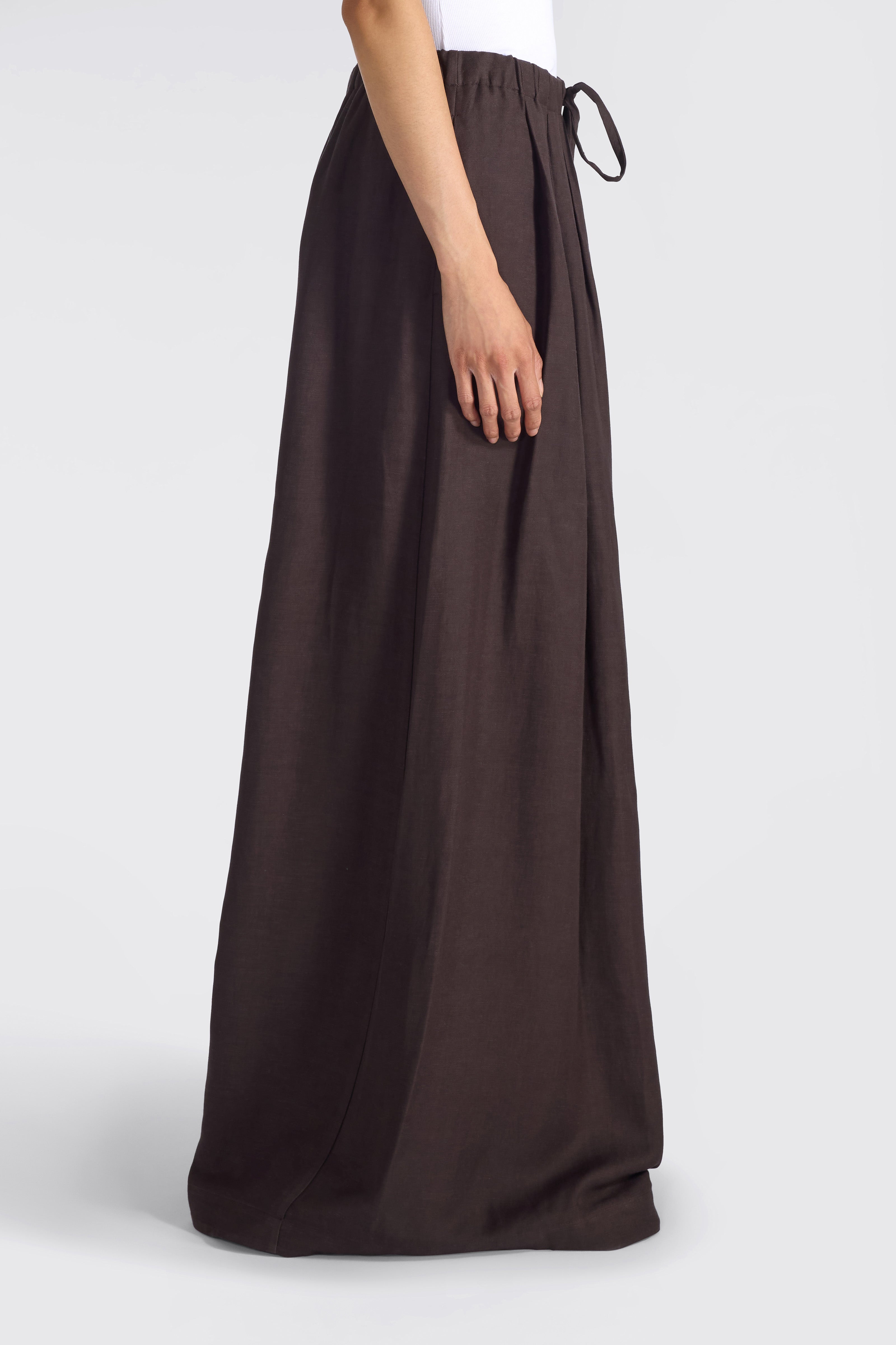 Liviana Conti Loren pantalon rose viscose lin