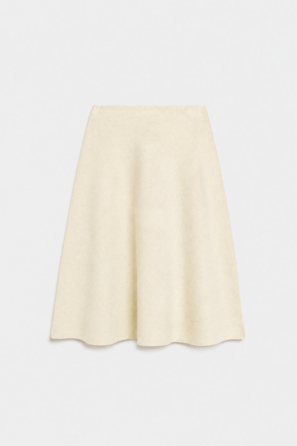 Liviana Conti Gladys jupe midi femme laine gris clair