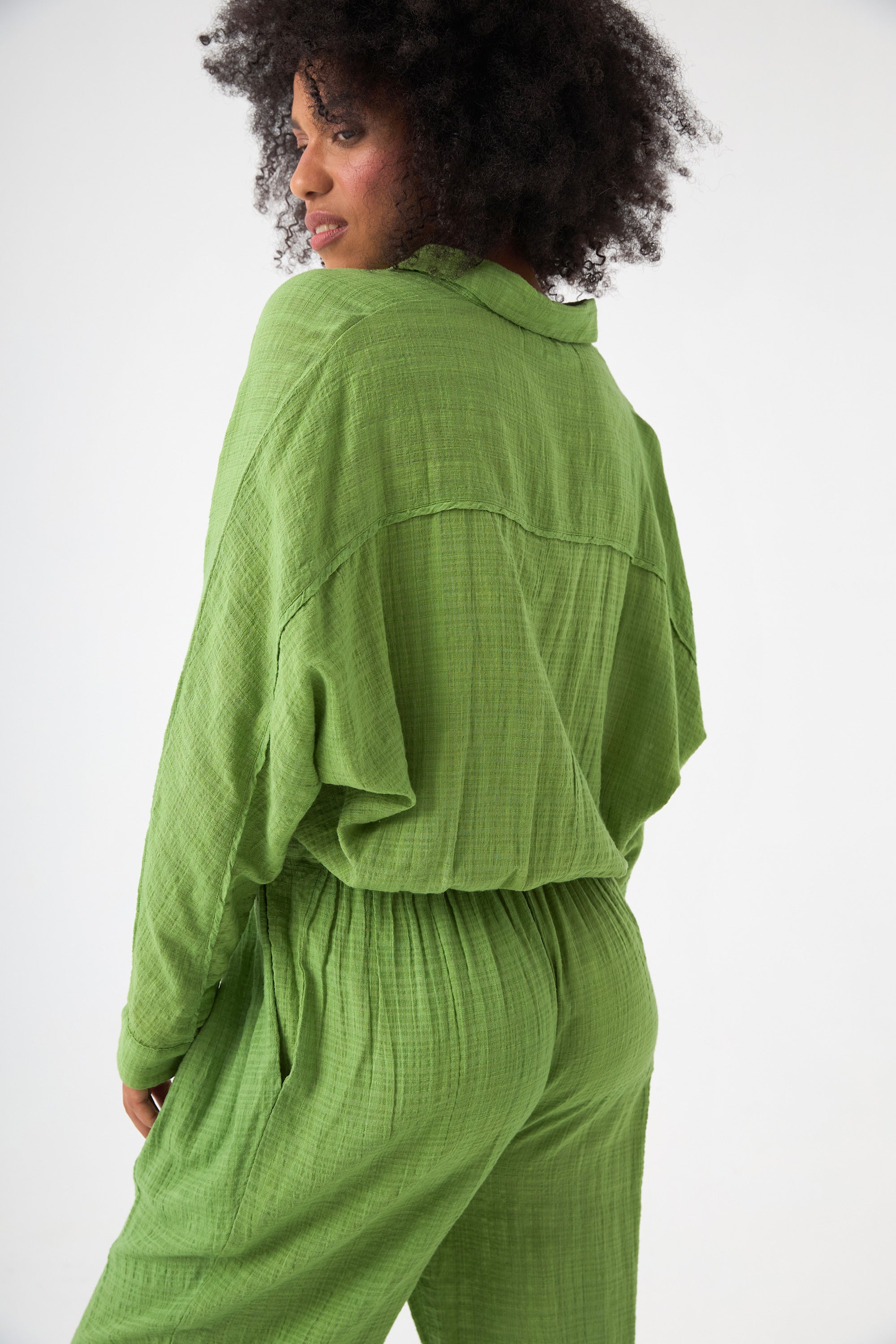 Chicosoleil Alanis combinaison coton vert péridot