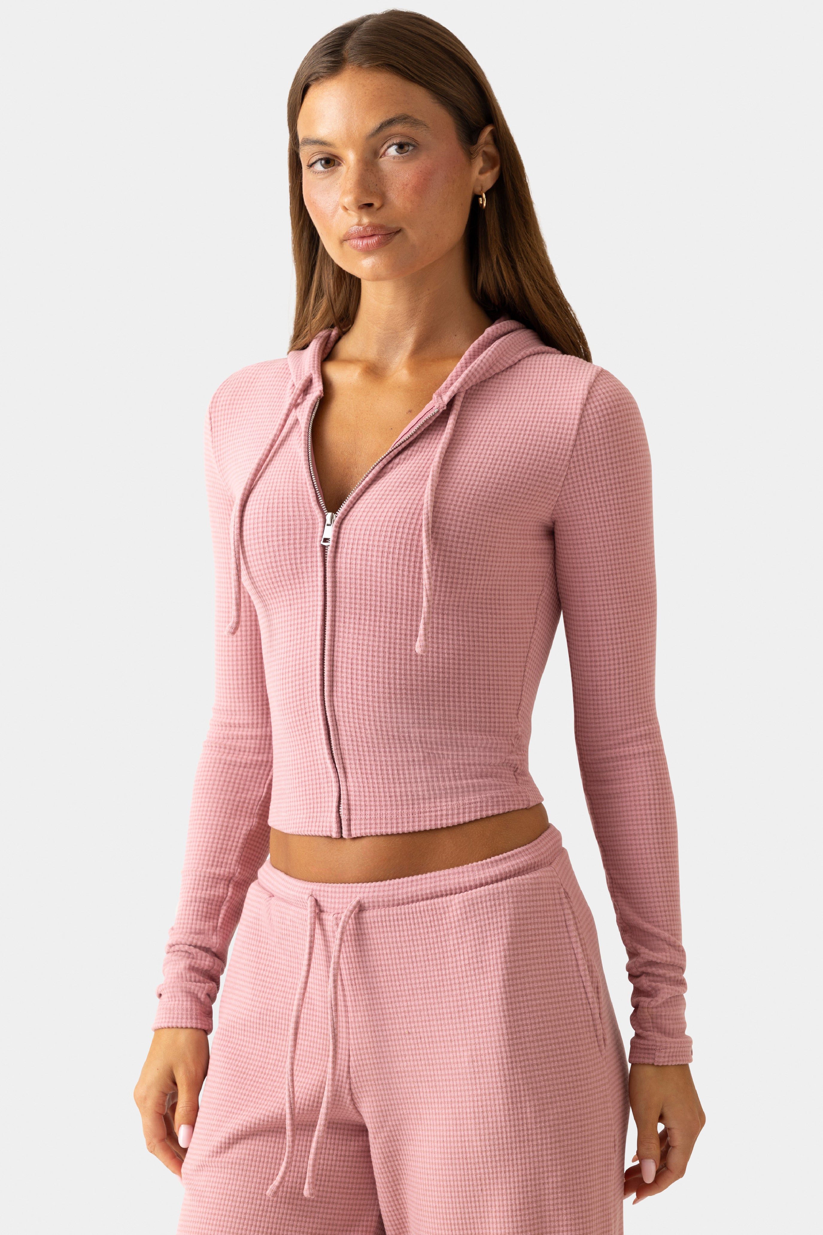 Oh Polly Bo+Tee Ribbed Jersey Sweat Berry