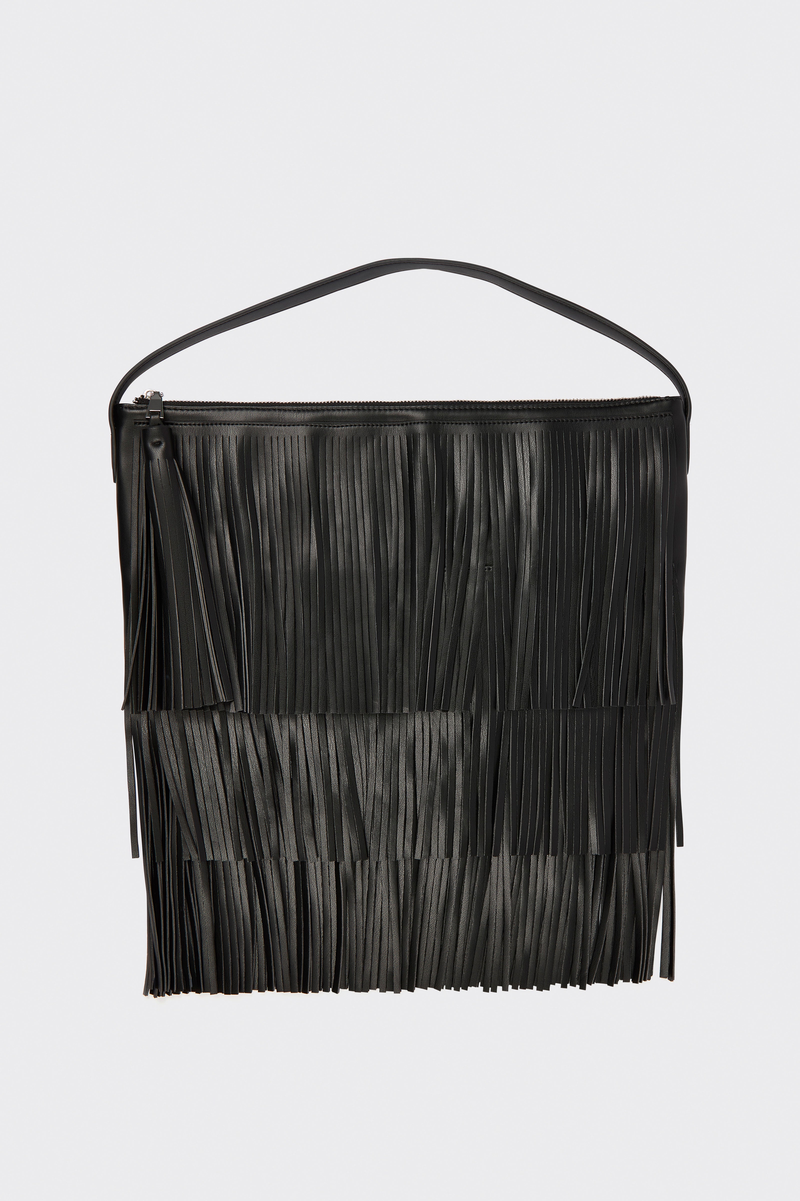 Liviana Conti Elam sac épaule franges noir maxi