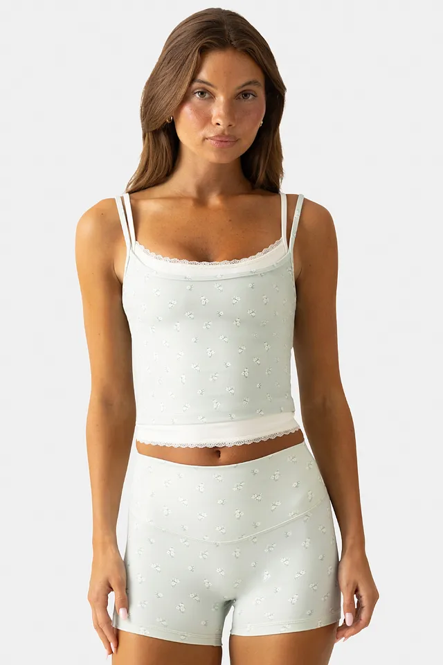 Oh Polly Bo+Tee Tank Top Matcha Meadow