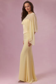 Oh Polly Velina cape chiffon beurre taille unique