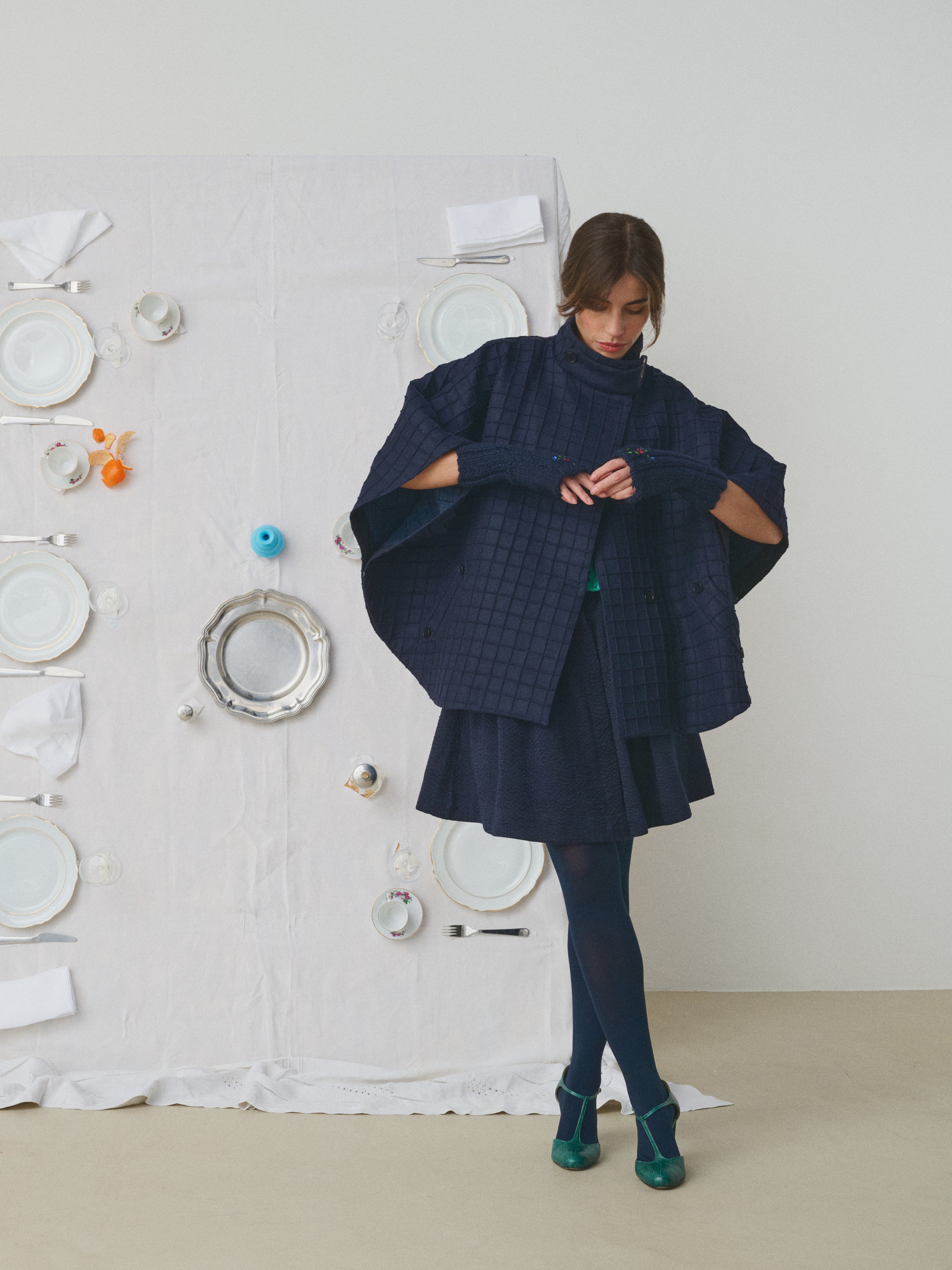 MII À table cape Les Unis femme bouton céramique