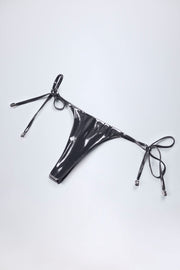 Oh Polly Swim Bas Bikini Tierra Silver Chrome String