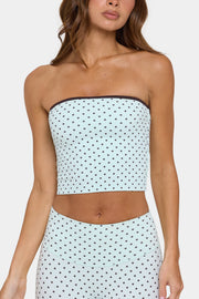 Oh Polly Bo+Tee bandeau top menthe chip