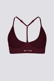 Oh Polly Bo+Tee BT2312B brassière sport bordeaux maintien léger