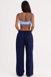 Oh Polly BT02580 Pantalon Jogging Large Midnight Coton