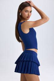 Oh Polly Kadie 12399 crop top bleu marine col bateau