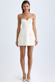 Oh Polly Arta Mini Robe Vanille Bustier Corset