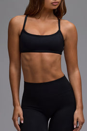 Oh Polly Define Luxe brassière sport noire dos ouvert