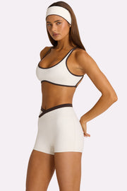 Oh Polly Bo+Tee short sport coconut taille enveloppée