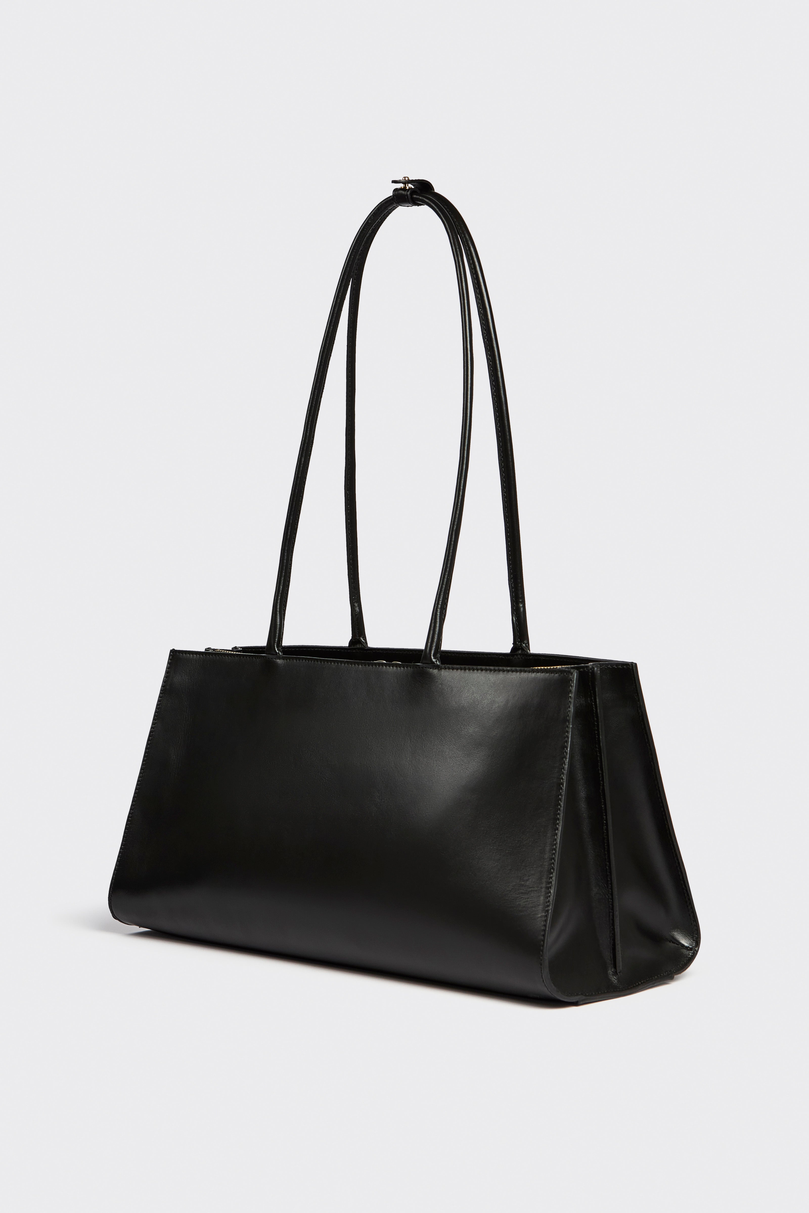 Liviana Conti Meredit sac à main maxi cuir noir veau