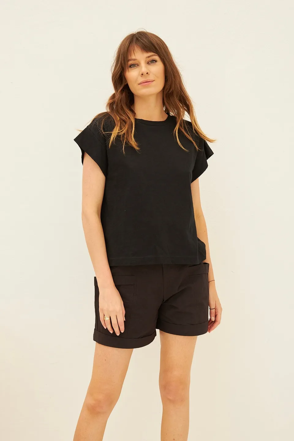 Chicosoleil Randy tee-shirt noir 100% coton XS-XL