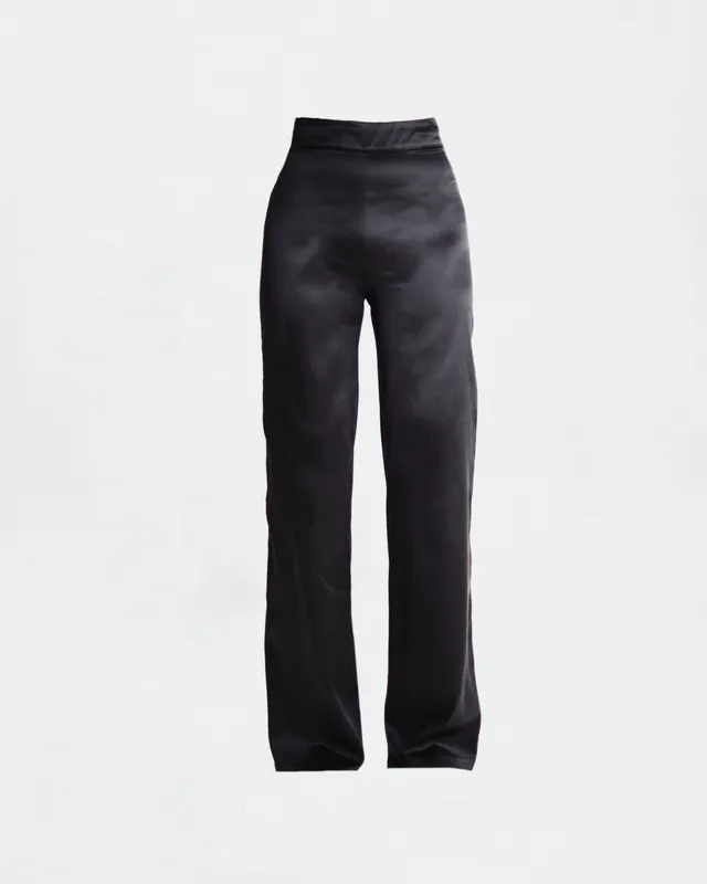 The Ethiquette Aphrodite pantalon soie noir S