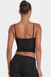 Oh Polly ButterCloud top court noir double couche