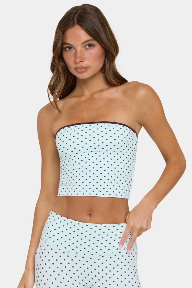 Oh Polly Bo+Tee bandeau top menthe chip