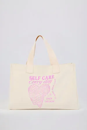 Bo+Tee sac tote toile oversize coquille