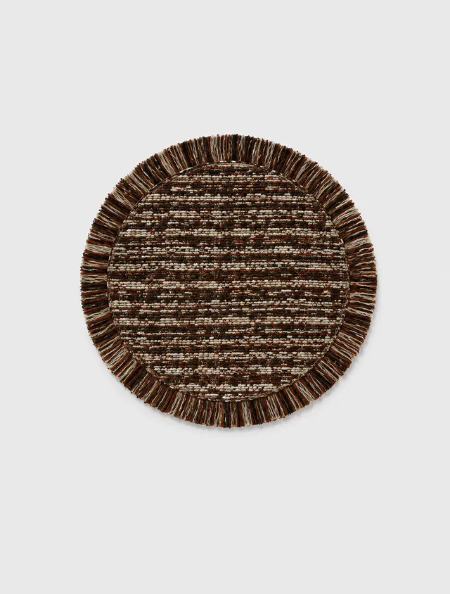 The Ethiquette Versailles set de table rond 35 cm tweed