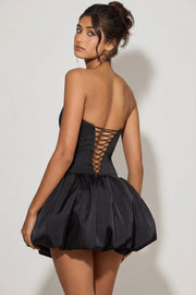 Oh Polly Minerva 11437 mini robe noire corset bubble
