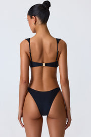 Oh Polly Swim NS0697 bas bikini cheeky noir coquillage