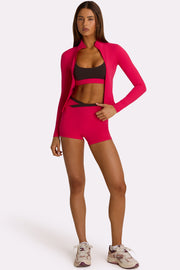 Oh Polly Bo+Tee veste zip rose fuchsia respirante