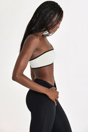 Oh Polly Bo+Tee brassière bandeau sport ivoire Soft Active