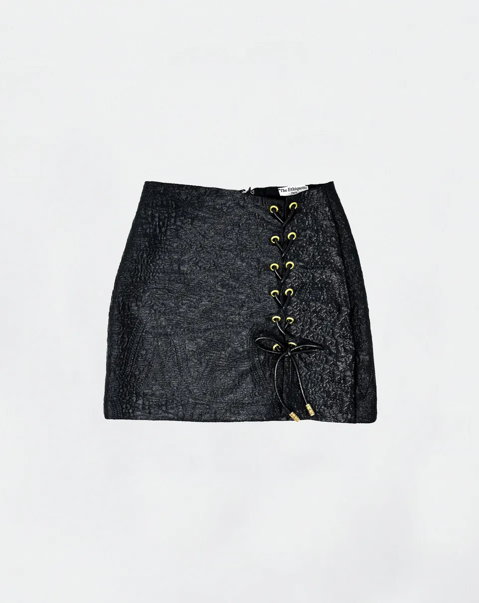 The Ethiquette Lola jupe jacquard 39 cm taille M