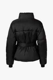 Oh Polly BT2401 veste ski noire imperméable ceinturée