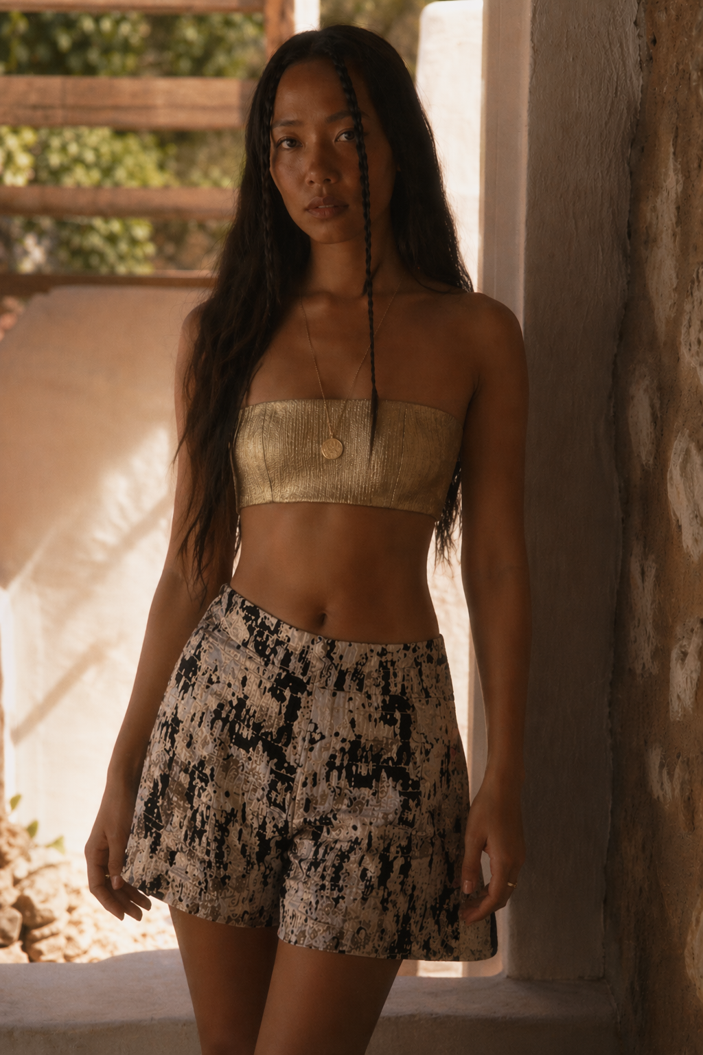 The Ethiquette Angie mini bustier jacquard Solea