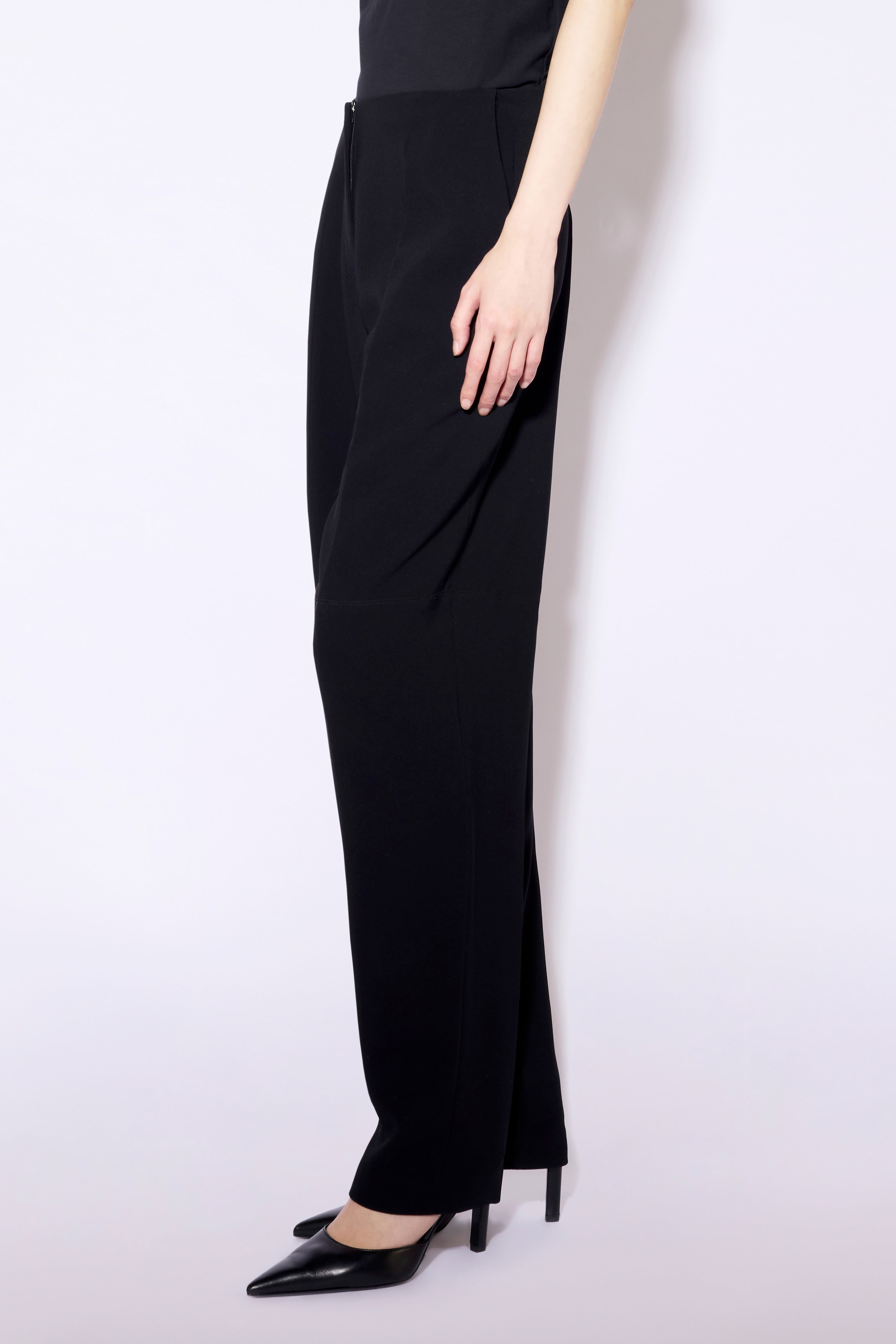 Liviana Conti Gerald pantalon cigarette noir crêpe