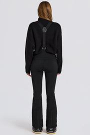 Oh Polly salopette ski taille haute noire matelassée BT2393